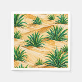 Wüsten-Dünen-Agave-Muster Serviette (Vorderseite)