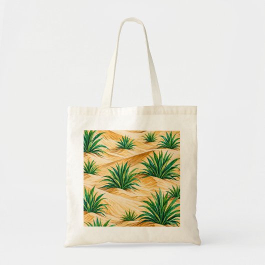 Wüsten-Dünen-Agave-Muster Tragetasche (Vorne)