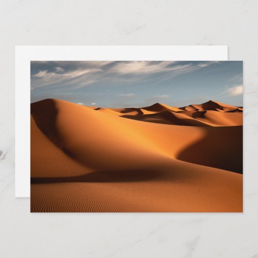 Wüsten | Erg Chebbi Dunes Marokko Dankeskarte (Vorne/Hinten)