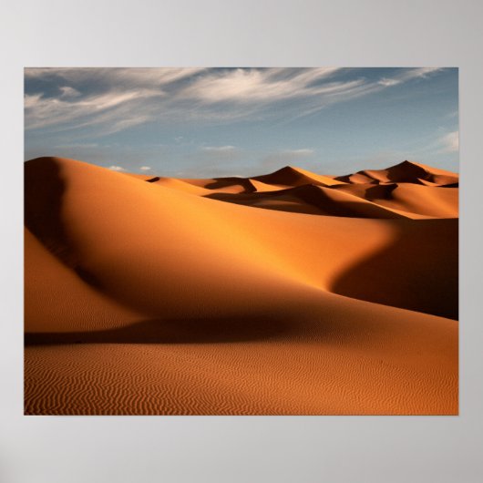 Wüsten | Erg Chebbi Dunes Marokko Poster (Vorne)