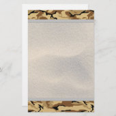 Wüsten-FarbCamouflage mit Sand-Hintergrund - nicht Briefpapier (Vorne/Hinten)