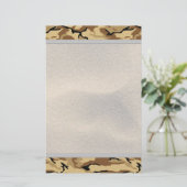 Wüsten-FarbCamouflage mit Sand-Hintergrund - nicht Briefpapier (Stehend Vorderseite)