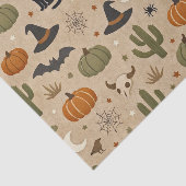 Wüsten-Grüner Kaktus Halloween Seidenpapier (Ausschnitt)