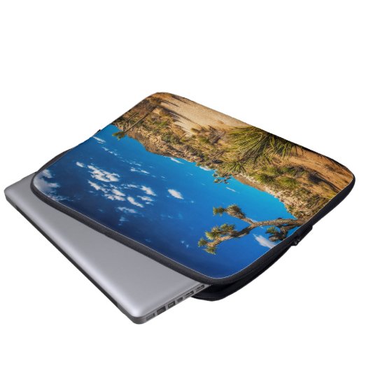 Wüsten | Joshua Tree Nationalpark Laptopschutzhülle (Vorne Knopf)