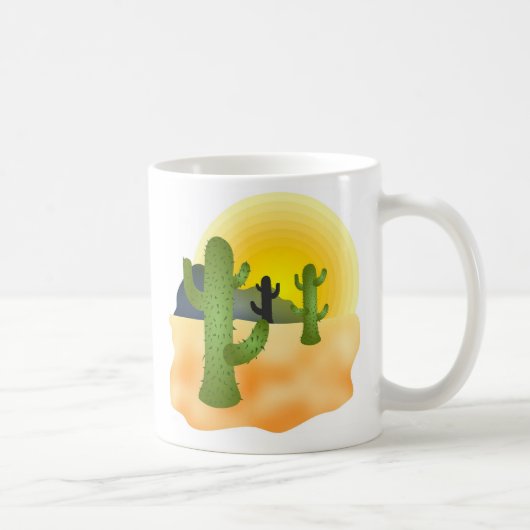 Wüsten-Kaktus Kaffeetasse (Rechts)
