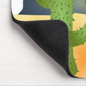 Wüsten-Kaktus Mousepad (Ecke)