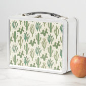 Wüsten-Kaktus-Muster SüdwestGeo-Schritt-| Metall Brotdose (Beispiel)