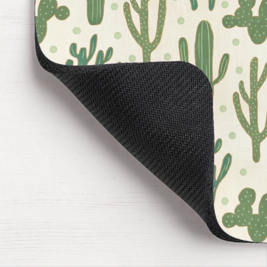 Wüsten-Kaktus-Muster SüdwestGeo-Schritt-| Mousepad (Ecke)