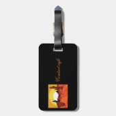 Wüsten-Kaktus-Sonnenuntergang Thunder_Cove Gepäckanhänger (Rückseite vertikal)