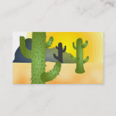 Wüsten-Kaktus Visitenkarte (Rückseite)