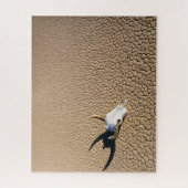 Wüsten | Kuhschädel auf dem Wüstenboden Puzzle (Vertikal)