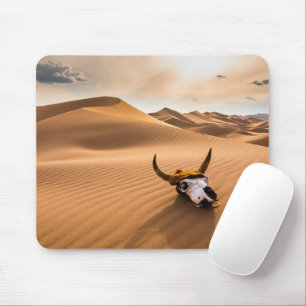 Wüsten   Kuhschädel - Sanddünen Mousepad