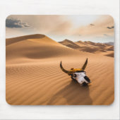 Wüsten | Kuhschädel - Sanddünen Mousepad (Vorne)