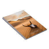 Wüsten | Kuhschädel - Sanddünen Notizblock (Rechte Seite)