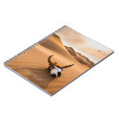 Wüsten | Kuhschädel - Sanddünen Notizblock (Linke Seite)