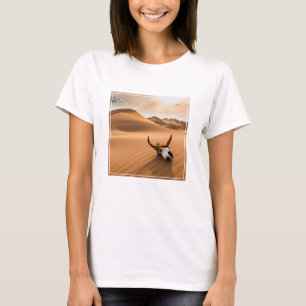 Wüsten Kuhschädel - Sanddünen T-Shirt