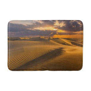 Wüsten   Landschaft der Sanddünen Badematte
