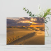 Wüsten | Landschaft der Sanddünen Dankeskarte (Stehend Vorderseite)