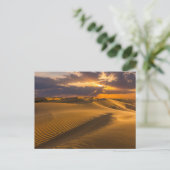 Wüsten | Landschaft der Sanddünen Postkarte (Stehend Vorderseite)