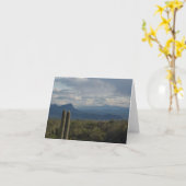 Wüsten-Landschaft Notecard Karte (Gelbe Blume)