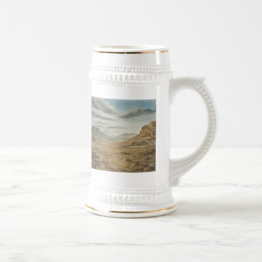 Wüsten-Landschaft Stein Bierglas (Rechts)