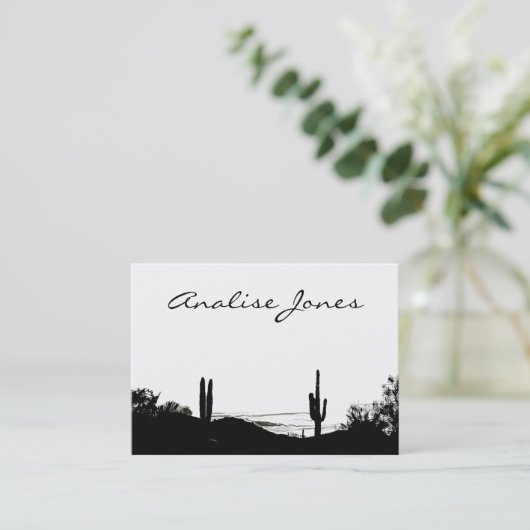 Wüsten-Landschaft Visitenkarte (Stehend Vorderseite)