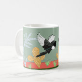 Wüsten-Leben: Elster-Tassenkunst Kaffeetasse (Vorderseite Links)