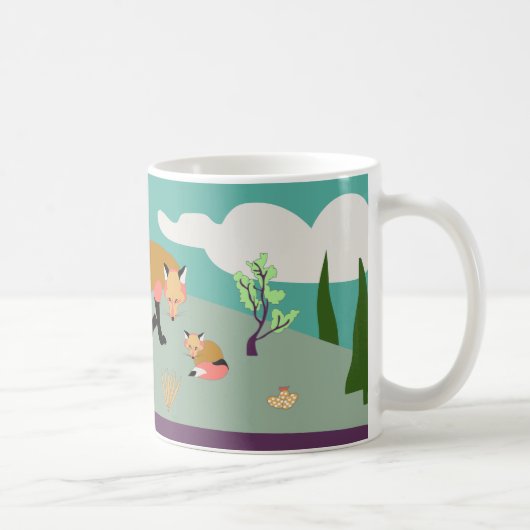 Wüsten-Leben: Fuchs- und Ausrüstungs-Tassenkunst Kaffeetasse (Rechts)