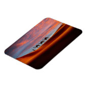 Wüsten | Mann und Kamele in den Sanddünen Magnet (Linke Seite)