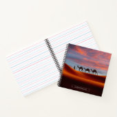 Wüsten | Mann und Kamele in den Sanddünen Notizblock (Innenseite)