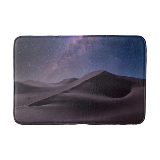 Wüsten | Milky Way Starry Sky Sand Dune Dubai Badematte (Vorderseite)