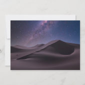 Wüsten | Milky Way Starry Sky Sand Dune Dubai Dankeskarte (Vorderseite)