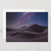 Wüsten | Milky Way Starry Sky Sand Dune Dubai Dankeskarte (Vorne/Hinten)