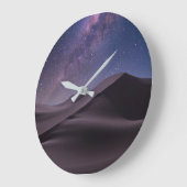Wüsten | Milky Way Starry Sky Sand Dune Dubai Große Wanduhr (Winkel)