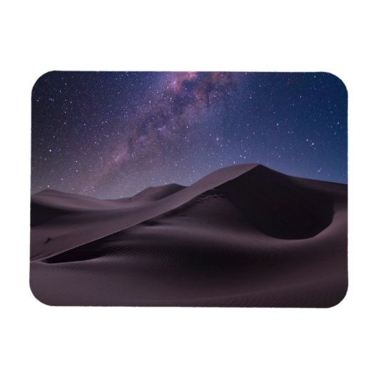 Wüsten | Milky Way Starry Sky Sand Dune Dubai Magnet (Horizontal)