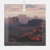 Wüsten | Monument Valley Utah-Ariziona Ornament Aus Glas (Vorderseite)