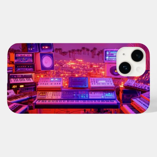 Wüsten-Musikstudio Case-Mate iPhone Hülle (Rückseite (Horizontal))