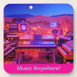Wüsten-Musikstudio Getränkeuntersetzer