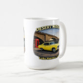Wüsten-Muskel Retro-Autodesign Kaffeetasse (VorderseiteRechts)