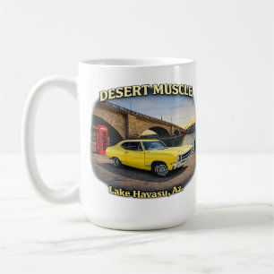 Wüsten-Muskel Retro-Autodesign Kaffeetasse