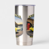 Wüsten-Muskel-Retro-Autodesign Thermobecher (Links)