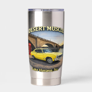 Wüsten-Muskel-Retro-Autodesign Thermobecher