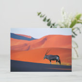 Wüsten | Namib Desert Oryx Dankeskarte (Stehend Vorderseite)