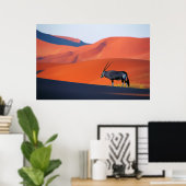 Wüsten | Namib Desert Oryx Poster (Heimbüro)