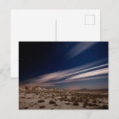 Wüsten | Navarre Bardenas Wüste in der Nacht Postkarte (Vorne/Hinten)