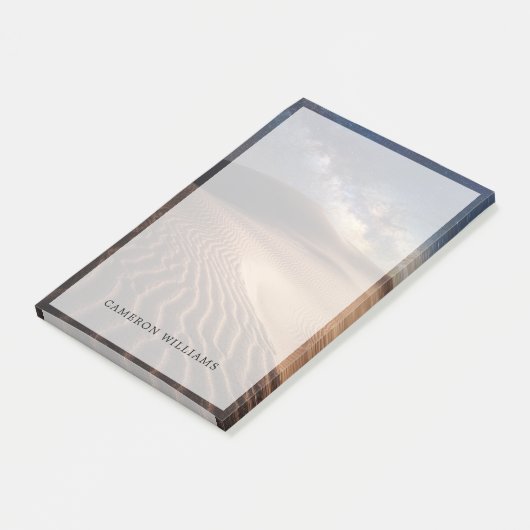 Wüsten | Ordos Stadt Mongolei China Post-it Klebezettel (angewinkelt)