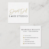 Wüsten-Puppen-Gewohnheits-Visitenkarten Quadratische Visitenkarte (Vorne/Hinten)