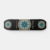 Wüsten-Raten-Skateboard mit Saguaro-Mandala Skateboard (Horizontal)