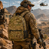 Wüsten-Recon-Tarnmuster Bedruckter Rucksack