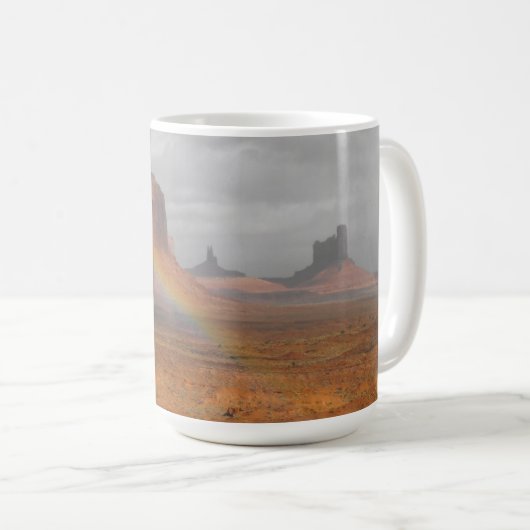 Wüsten-Regenbogen Kaffeetasse (VorderseiteRechts)